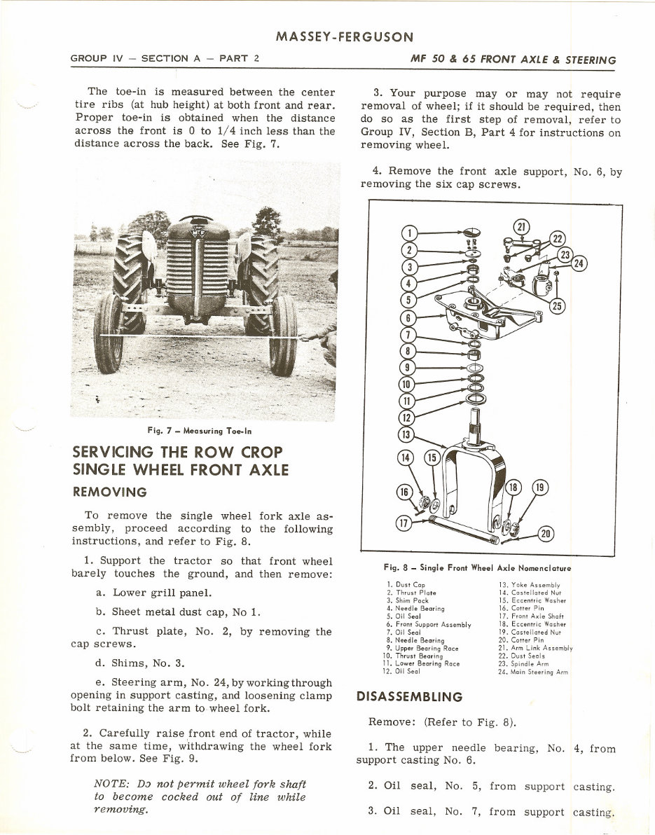Massey Ferguson 50 & 65 Tractor Service & Repair Manual preview img 5