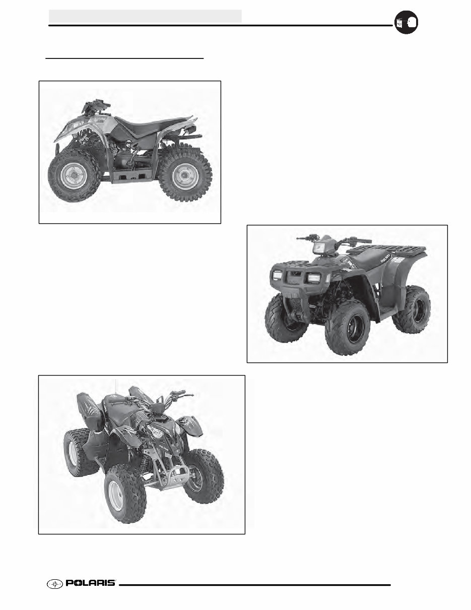 Polaris Predator 50 / Outlaw 90 / Sportsman 90 service manual 2004 preview img 3