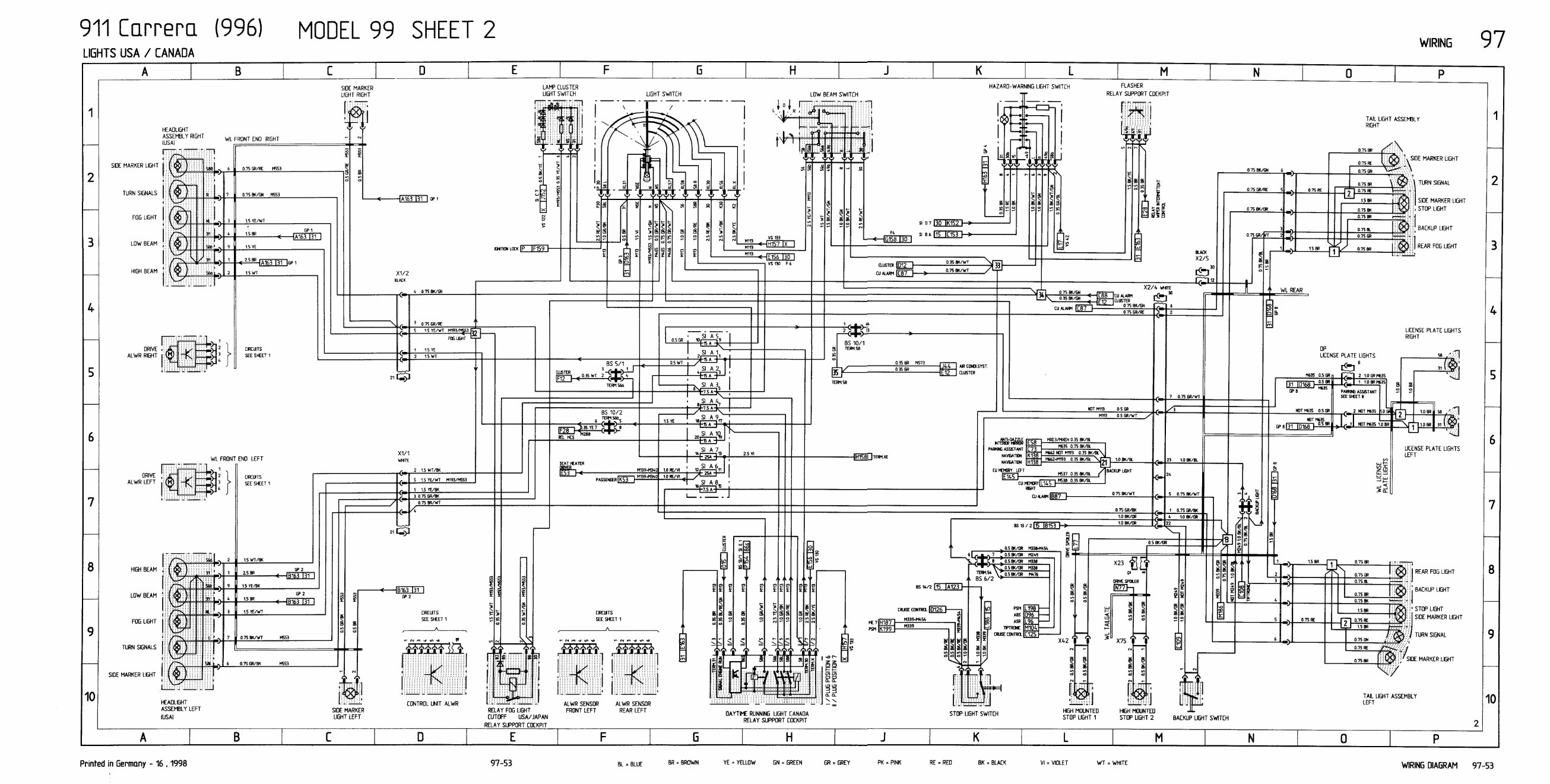 1999-2000 Porsche 996 Electrical Wiring Diagram Manual preview img 5