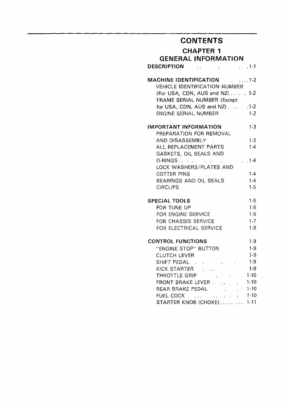 1992 YAMAHA YZ250 2-STROKE DIRT Bike Factory Service & Work Shop Manual preview img 10