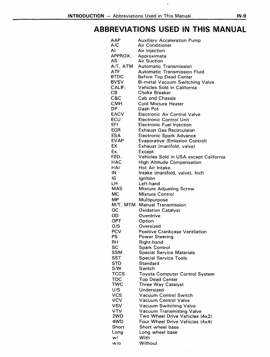1979-1985 Toyota Pickup / 4Runner Service & Repair Manual preview img 10