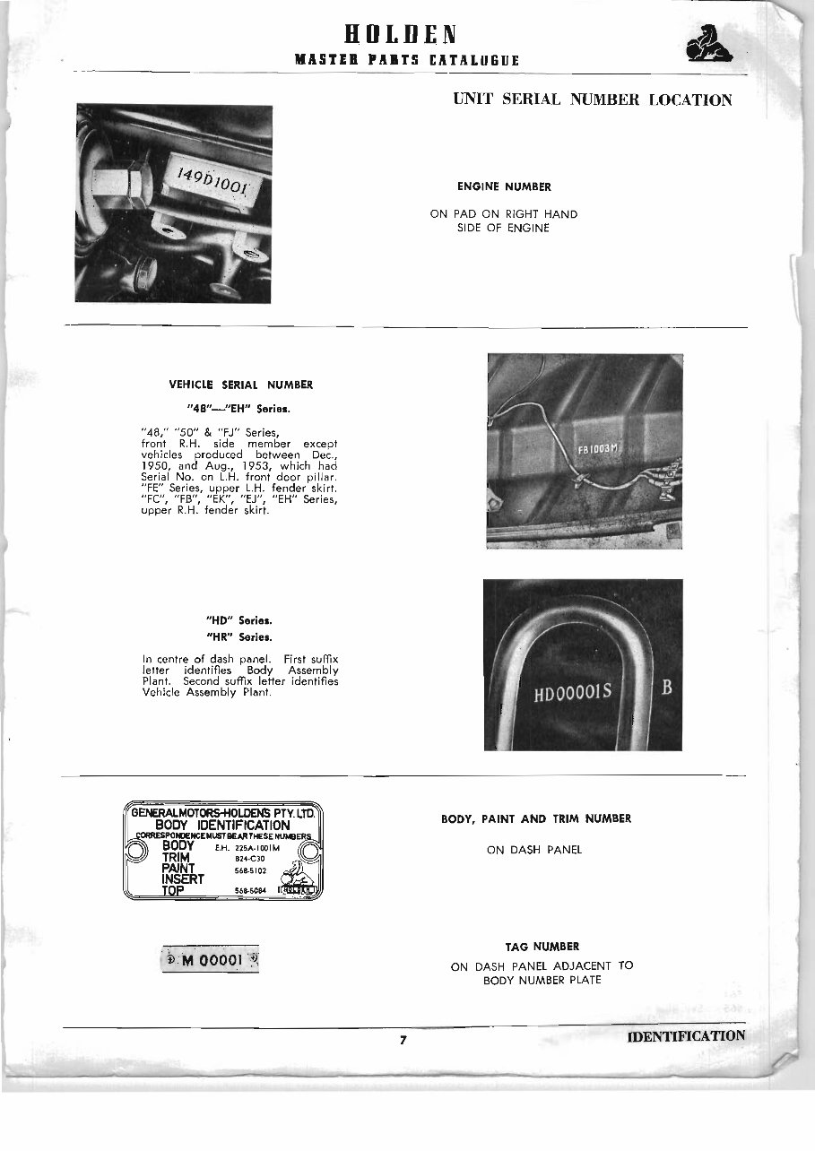 HOLDEN 48 50 FX FJ FE FC FB Parts CATALOG preview img 6