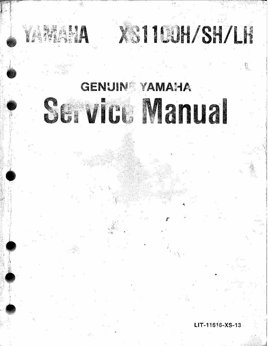 1978-1981 Yamaha XS1100 Service & Repair Manual preview img 1