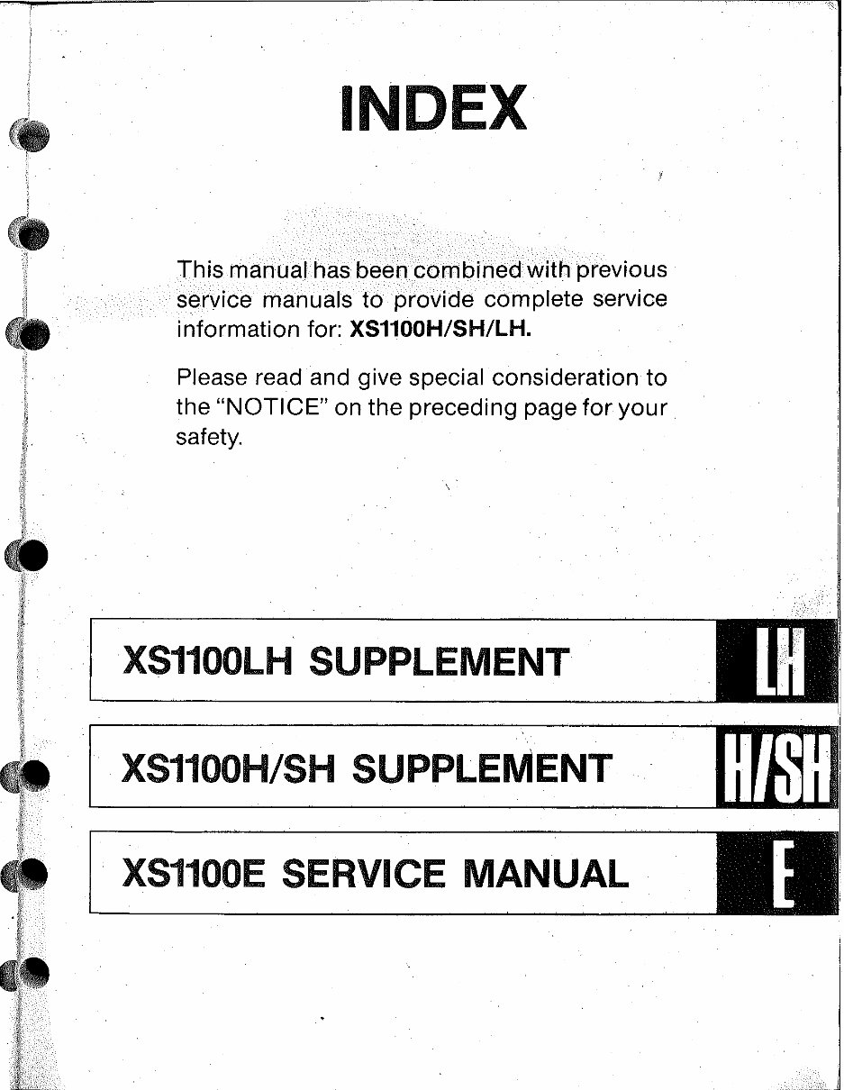 1978-1981 Yamaha XS1100 Service & Repair Manual preview img 3