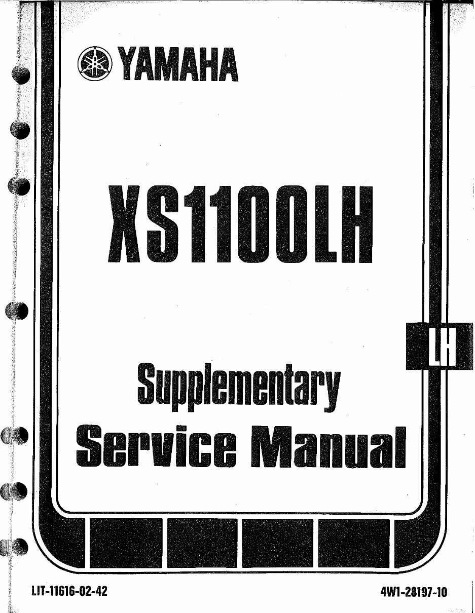 1978-1981 Yamaha XS1100 Service & Repair Manual preview img 7