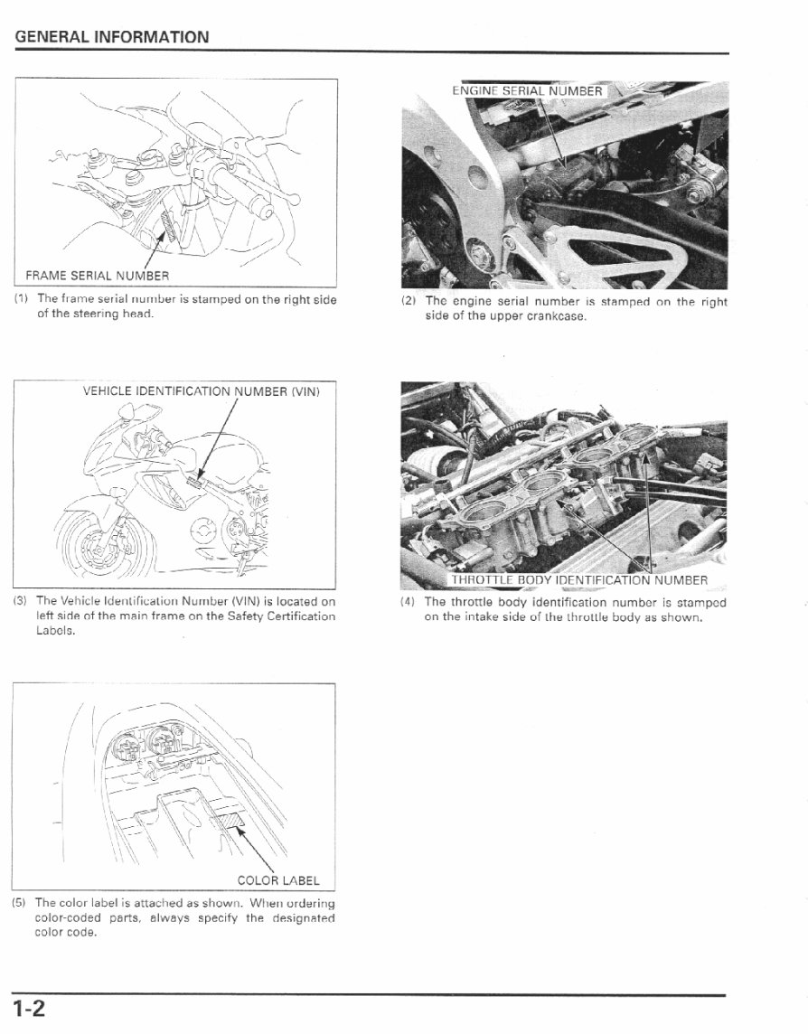 2001-2003 Honda CBR 600 F4i Service & Repair Manual preview img 5