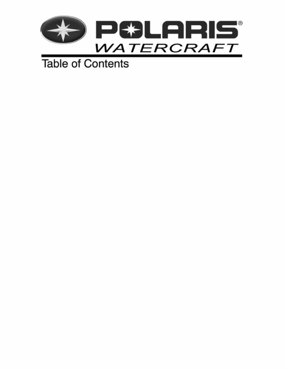 2003 Polaris Freedom/Virage/Genesis Watercraft OEM Service & Repair Manual preview img 4