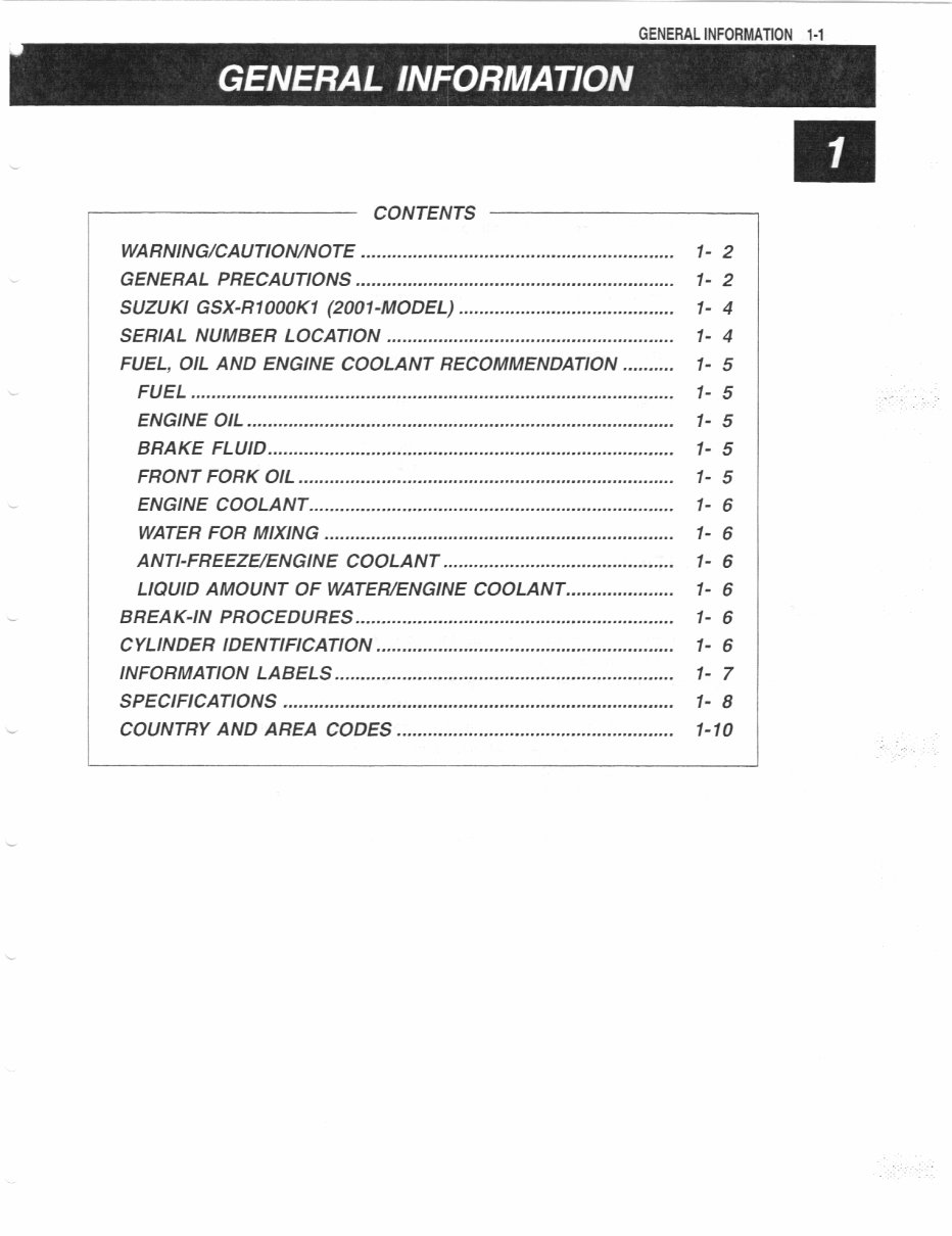 2001-2002 Suzuki GSX-R1000 OEM Service & Repair Manual preview img 10