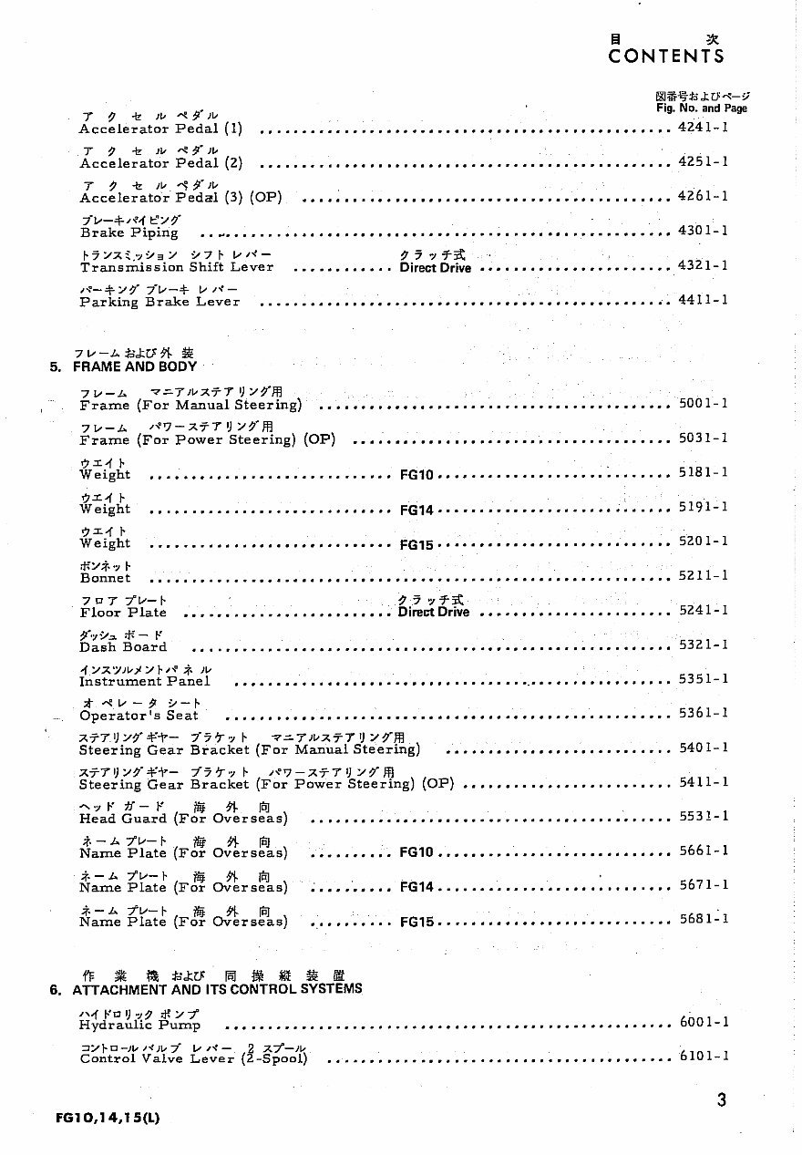 KOMATSU FG10 FG14 FG15-11 Forklift Parts Part IPL Manual preview img 8