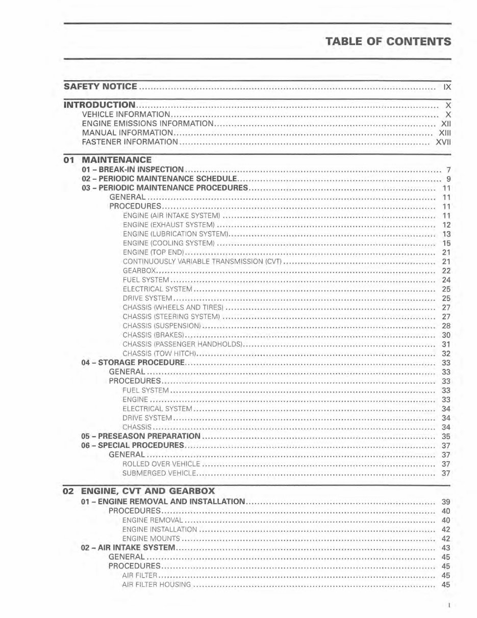 2013 Can Am Commander 800R 1000 UTV Repair Manual preview img 1
