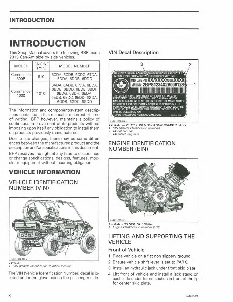 2013 Can Am Commander 800R 1000 UTV Repair Manual preview img 10