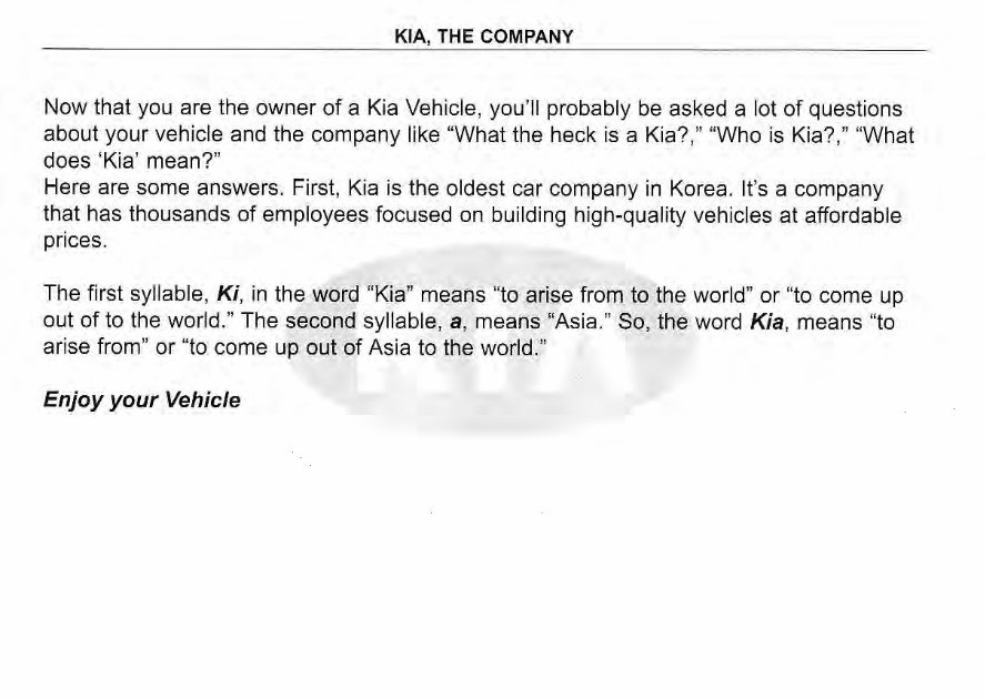 2005 KIA Sedona Owners Manual preview img 2