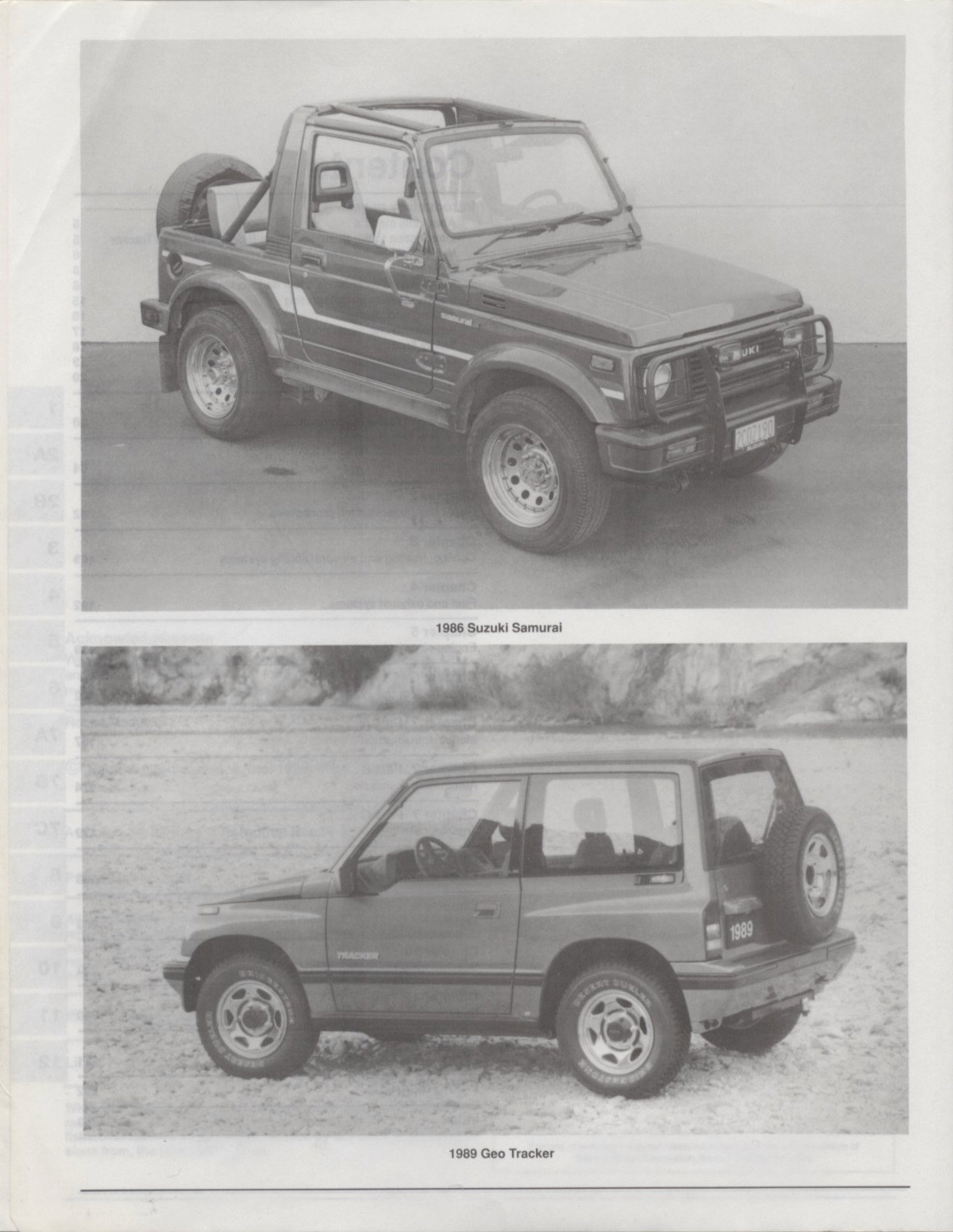 thumbnail image 2 of 1993 Chevrolet Geo Tracker Original Owners Manual - User Guide & Operator Book (Bishko) 2 of 6