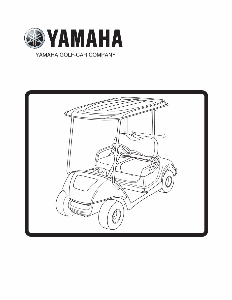 2013-2016 Yamaha YDRA / YDRE (Gas & Electric) Golf Car OEM Service & Repair Manual preview img 1