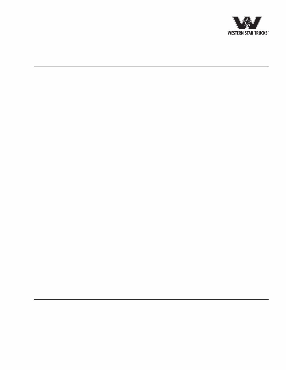Western Star 4700/4800/4900/5900/6900 Series Trucks OEM Service & Repair Manual preview img 1