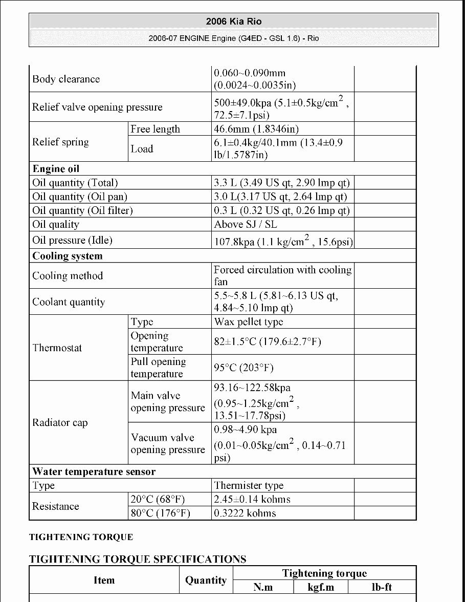 2006-2008 Kia Rio Service & Repair Manual preview img 5
