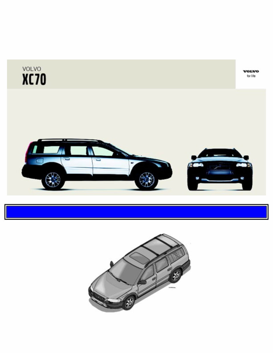 2004 Volvo XC70 Owners Manual preview img 1