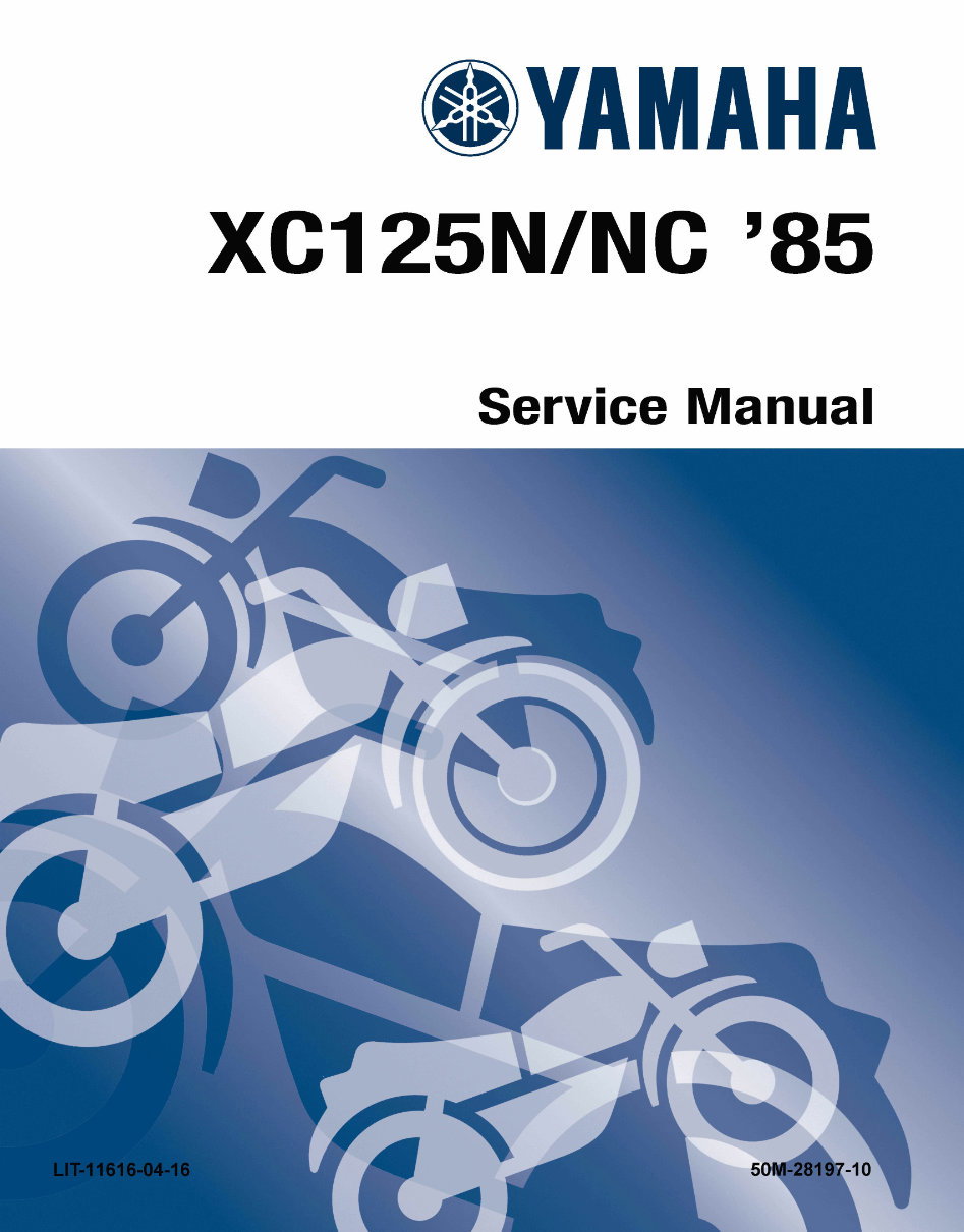 1985 1986 1987 1988 1989 1990 1991 1992 1993 1994 1995 1996 1997 1998 1999 2000 2001 Yamaha Riva XC125 Scooter models Service Ma preview img 1