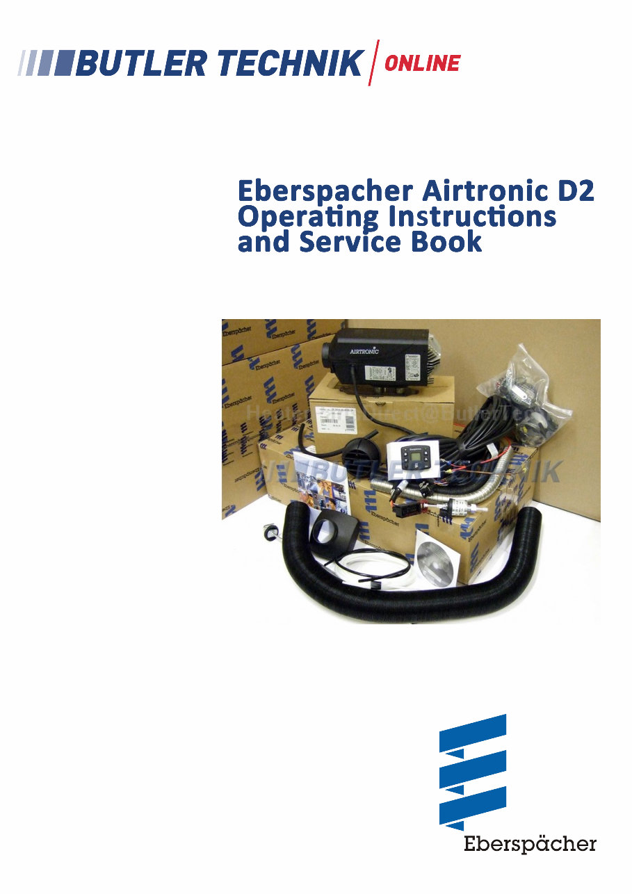 Eberspacher Airtronic D2 and D4 heater service manual preview img 1