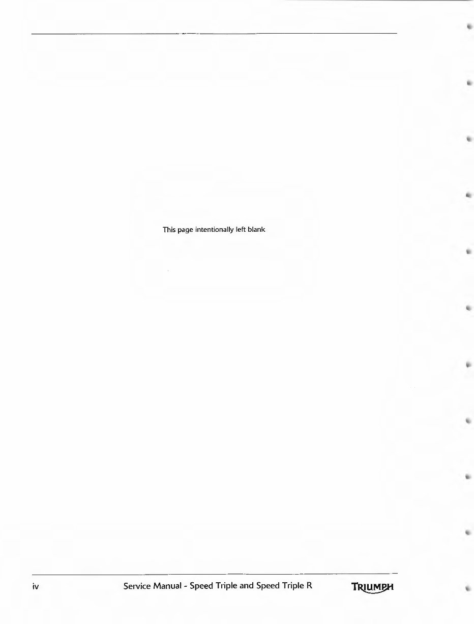 2011-2016 Triumph Motorcycle Speed Triple / R Service & Repair Manual preview img 4
