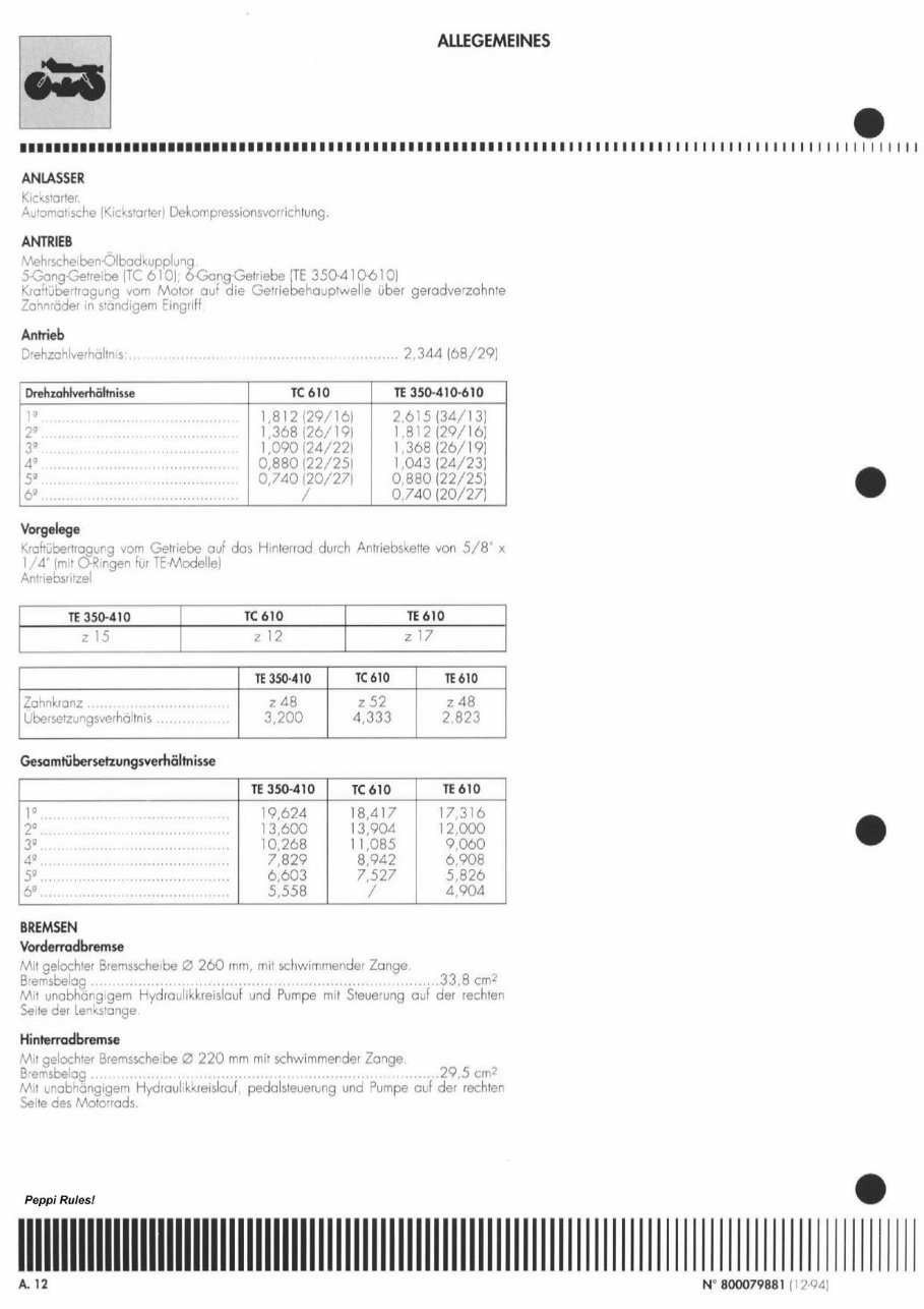 1993-1998 Husqvarna TE 610 Service & Repair Manual preview img 5