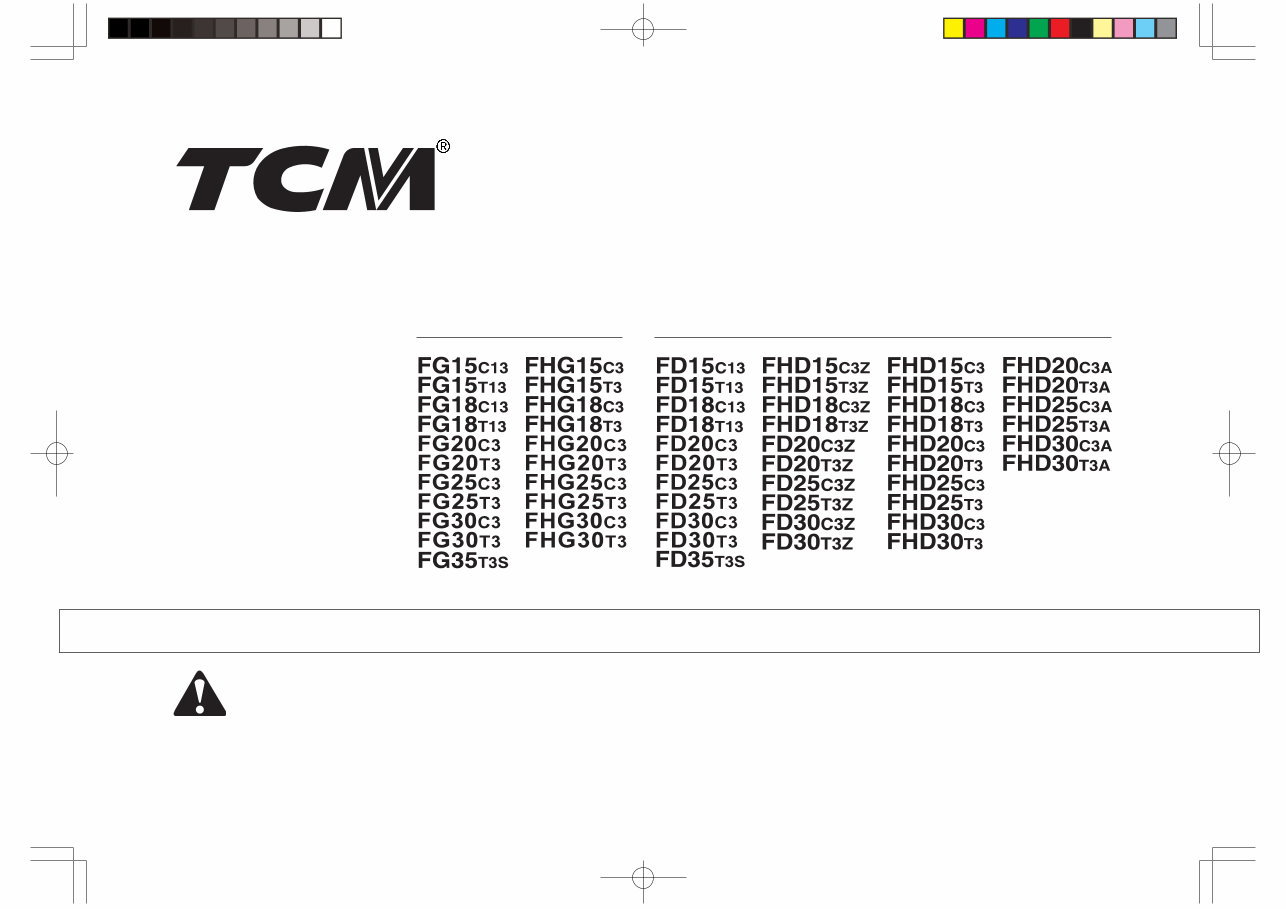 TCM FG,FHG,FD,FHD,15-30 operation manual preview img 1