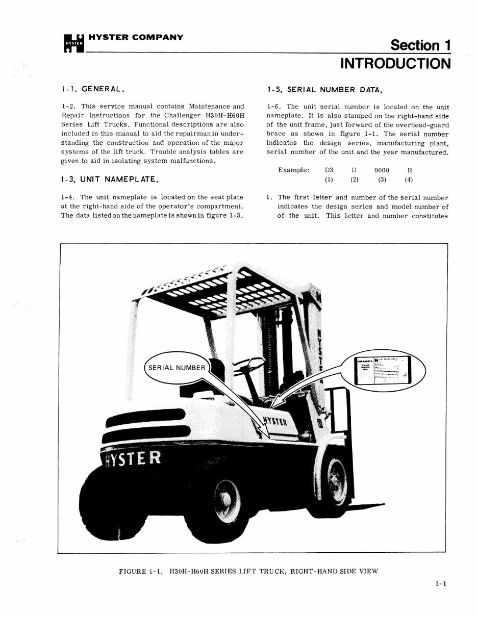 Hyster Forklift Truck Type D003: H30H, H40H, H50H, H60H Work preview img 7
