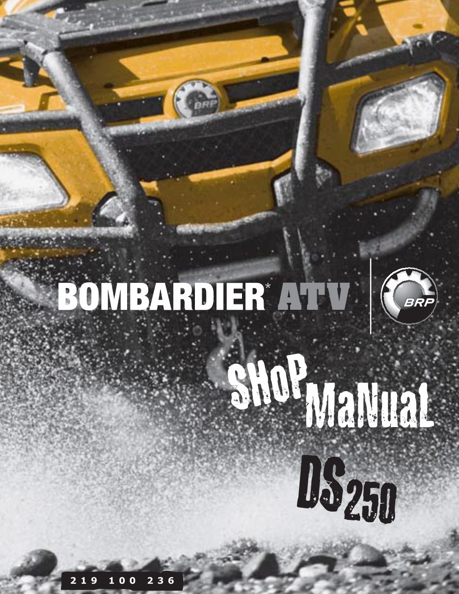2006-2015 Can-Am DS 250 OEM Service & Repair Manual preview img 1