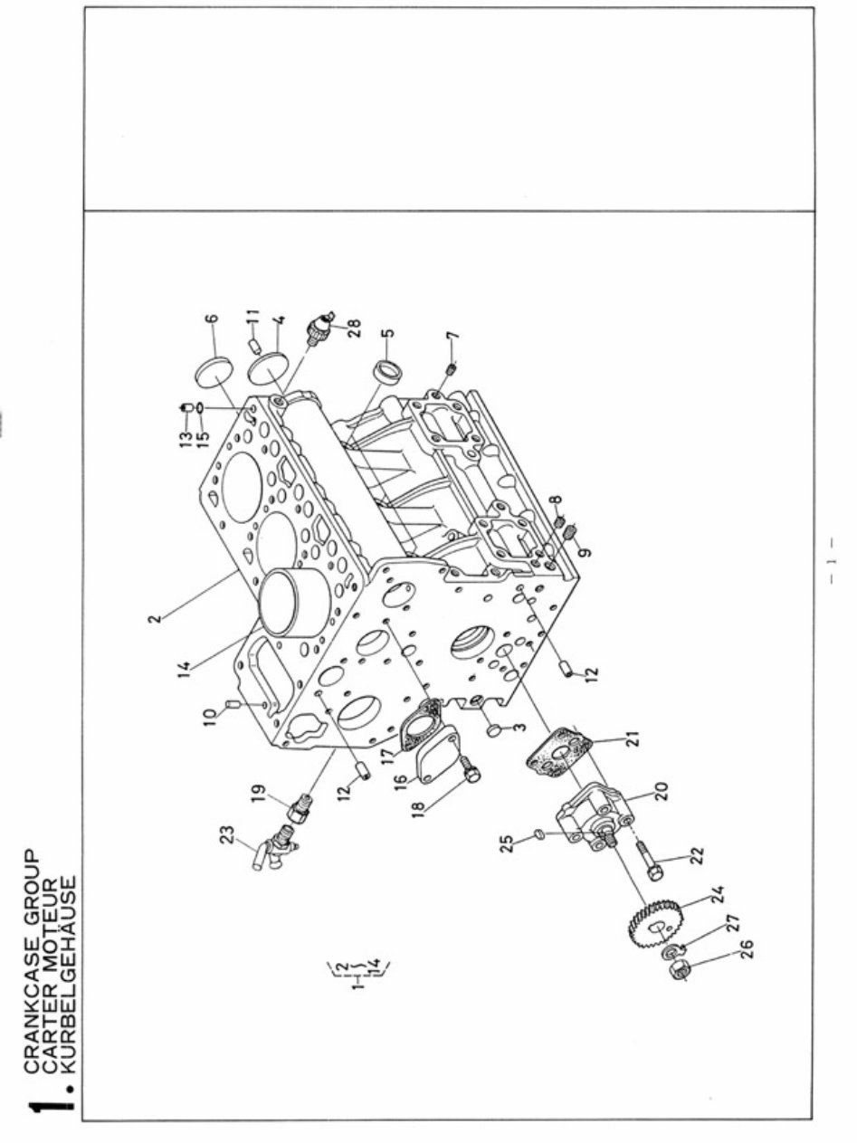 Kubota D950 engine parts list. D950-BBS-1 preview img 4