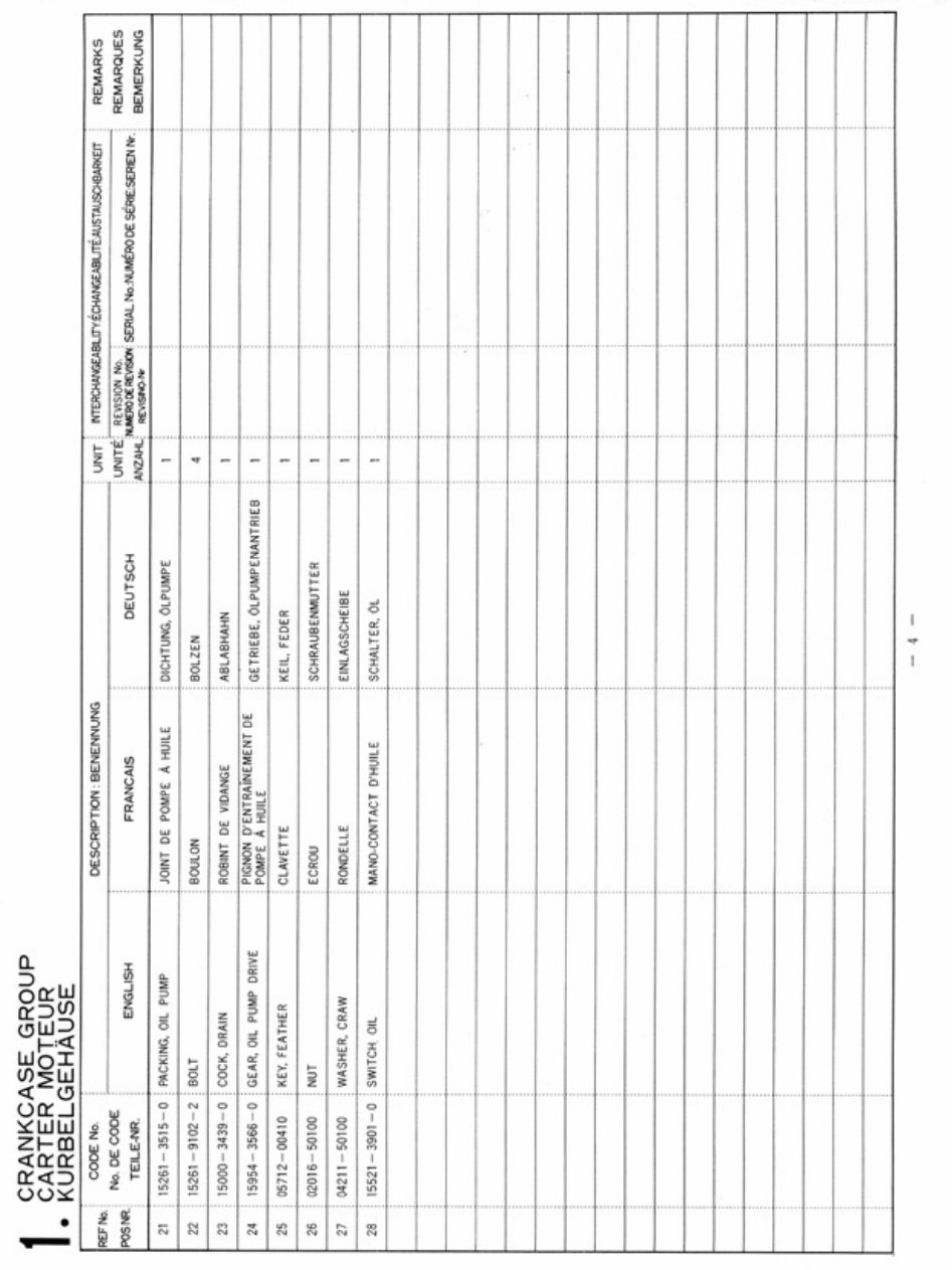 Kubota D950 engine parts list. D950-BBS-1 preview img 6