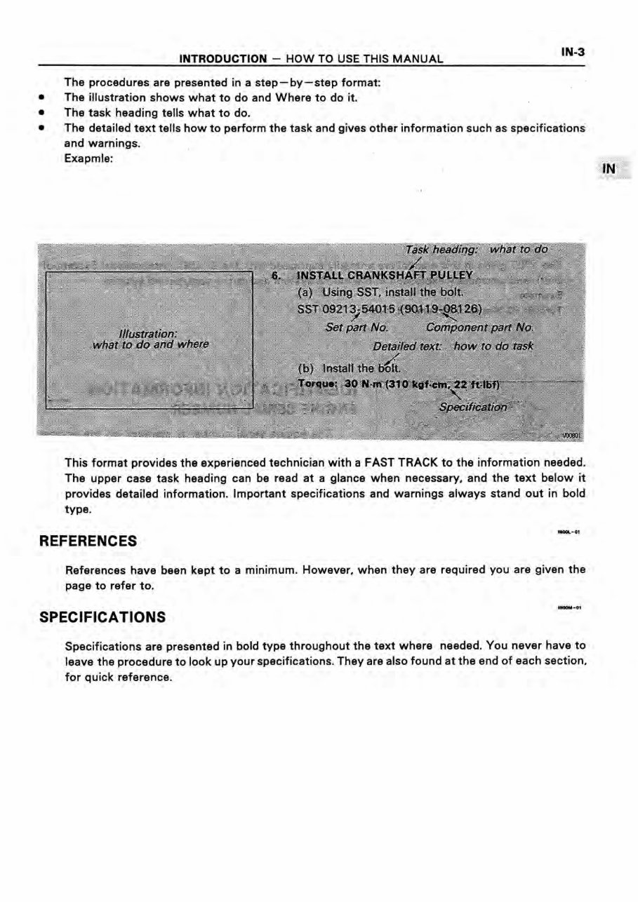 Toyota 3S-FE, 3S-GE, 3S-GTE, 5S-FE Engines OEM Service & Repair Manual preview img 5