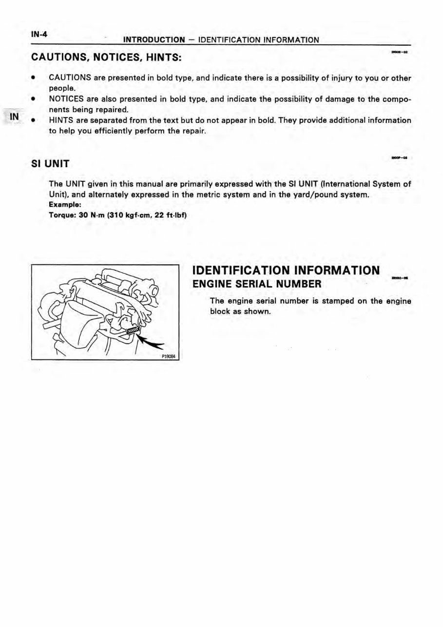 Toyota 3S-FE, 3S-GE, 3S-GTE, 5S-FE Engines OEM Service & Repair Manual preview img 6
