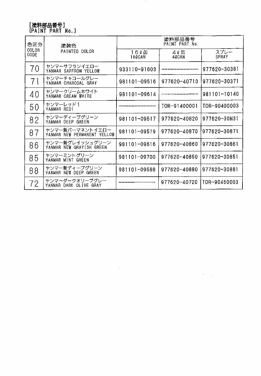 Yanmar B6-P B6-PR B6-2PR Crawler Backhoe Parts Catalog Manual preview img 7