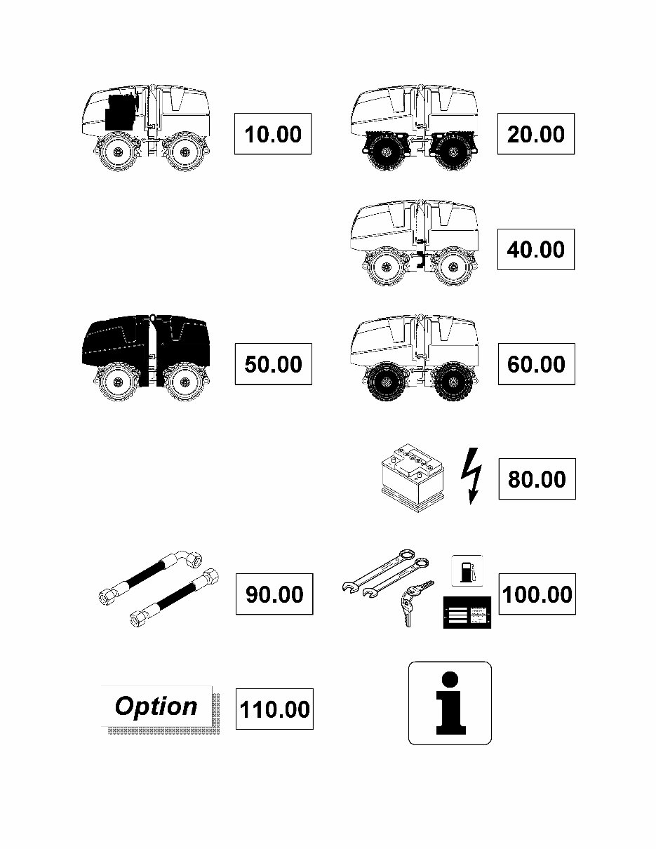Bomag BMP8500 Trench compactor Service Parts Catalogue Manual SN101720111001-101720119999 preview img 1