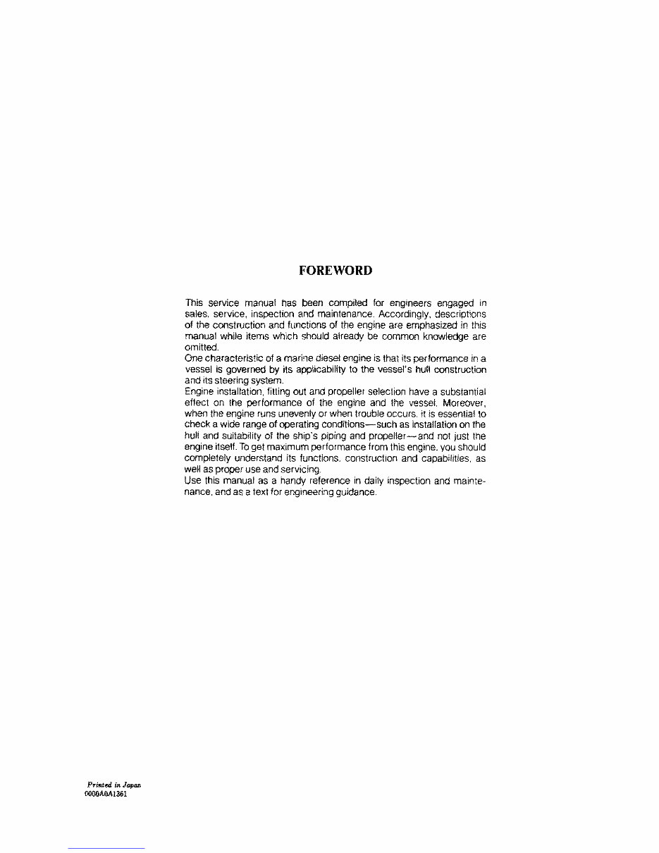 Yanmar Marine (1GM10(C), 2GM20(F)(C), 3GM30(F)(C), 3HM35(F)(C)) Diesel Engine Workshop Repair & Service Manual [COMPLETE & INFOR preview img 2