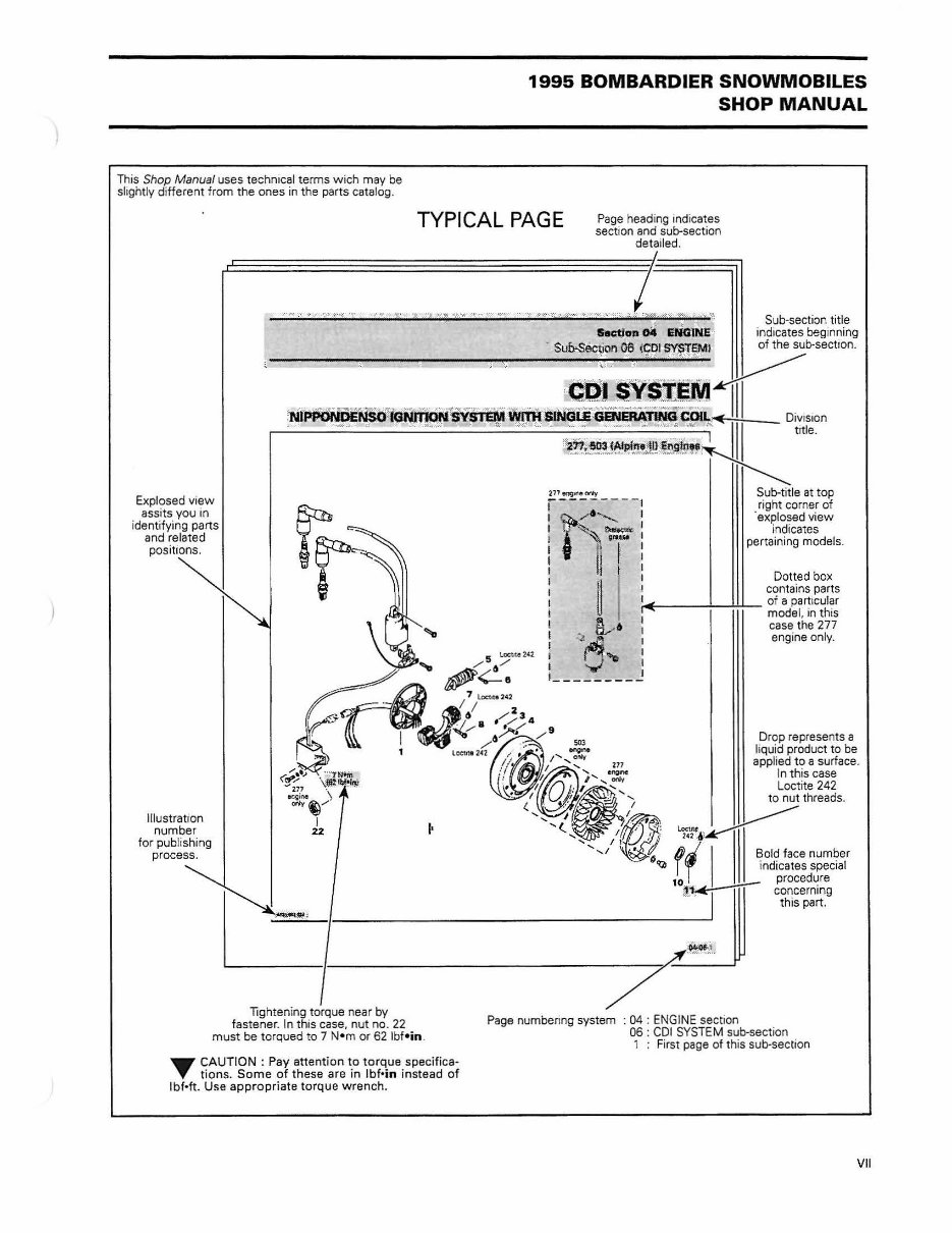 1995 Ski-Doo Formula SS Factory Service & Work Shop Manual preview img 10