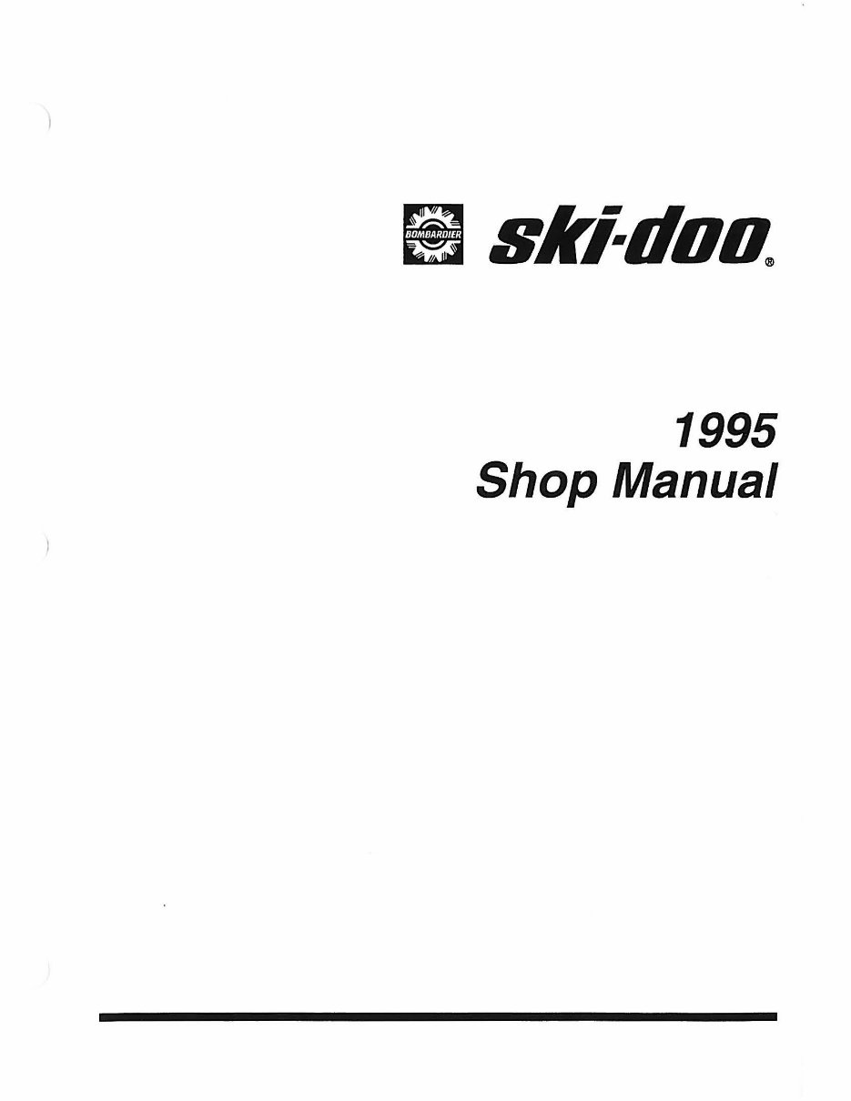 1995 Ski-Doo Formula SS Factory Service & Work Shop Manual preview img 2