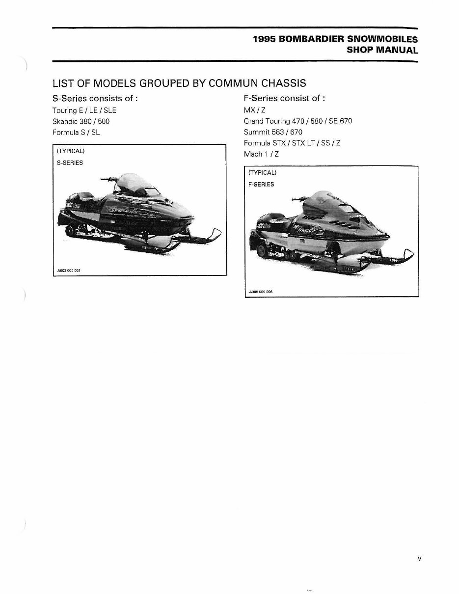 1995 Ski-Doo Formula SS Factory Service & Work Shop Manual preview img 8