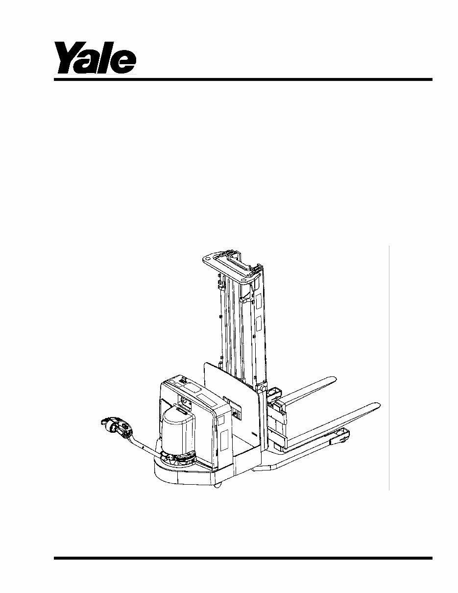 Yale MCW025-E MCW030-E MCW040-E (C819), MSW030-E MSW040-E (C820), MRW020-E MRW030-E (C821) Lift Truck Service Repair and Mainten preview img 1