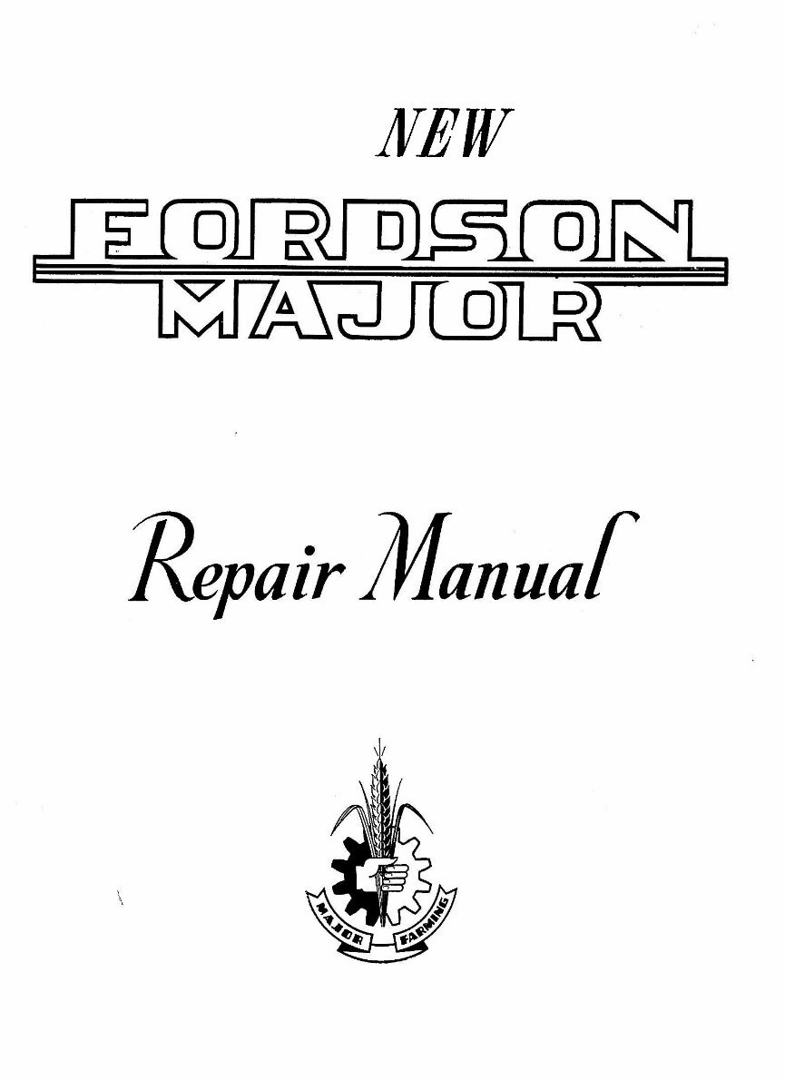 Ford Fordson Major Tractor Service Manual preview img 2