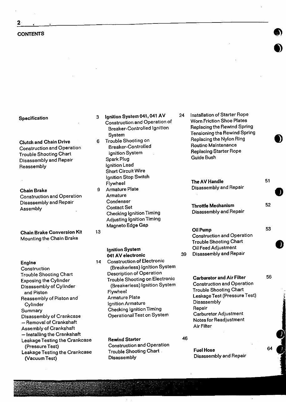 Stihl 041 (041AV) Chainsaw OEM Service & Repair Manual preview img 3