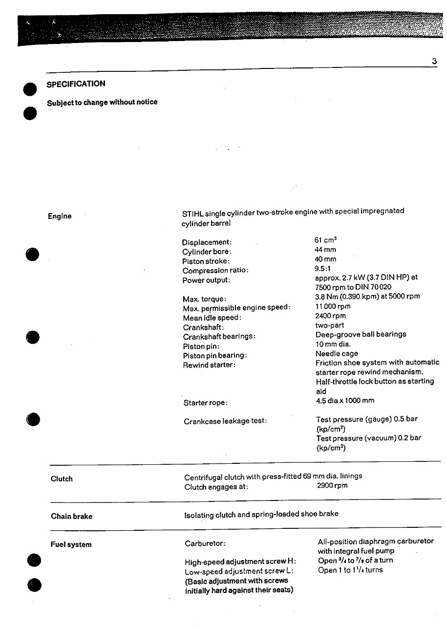 Stihl 041 (041AV) Chainsaw OEM Service & Repair Manual preview img 4