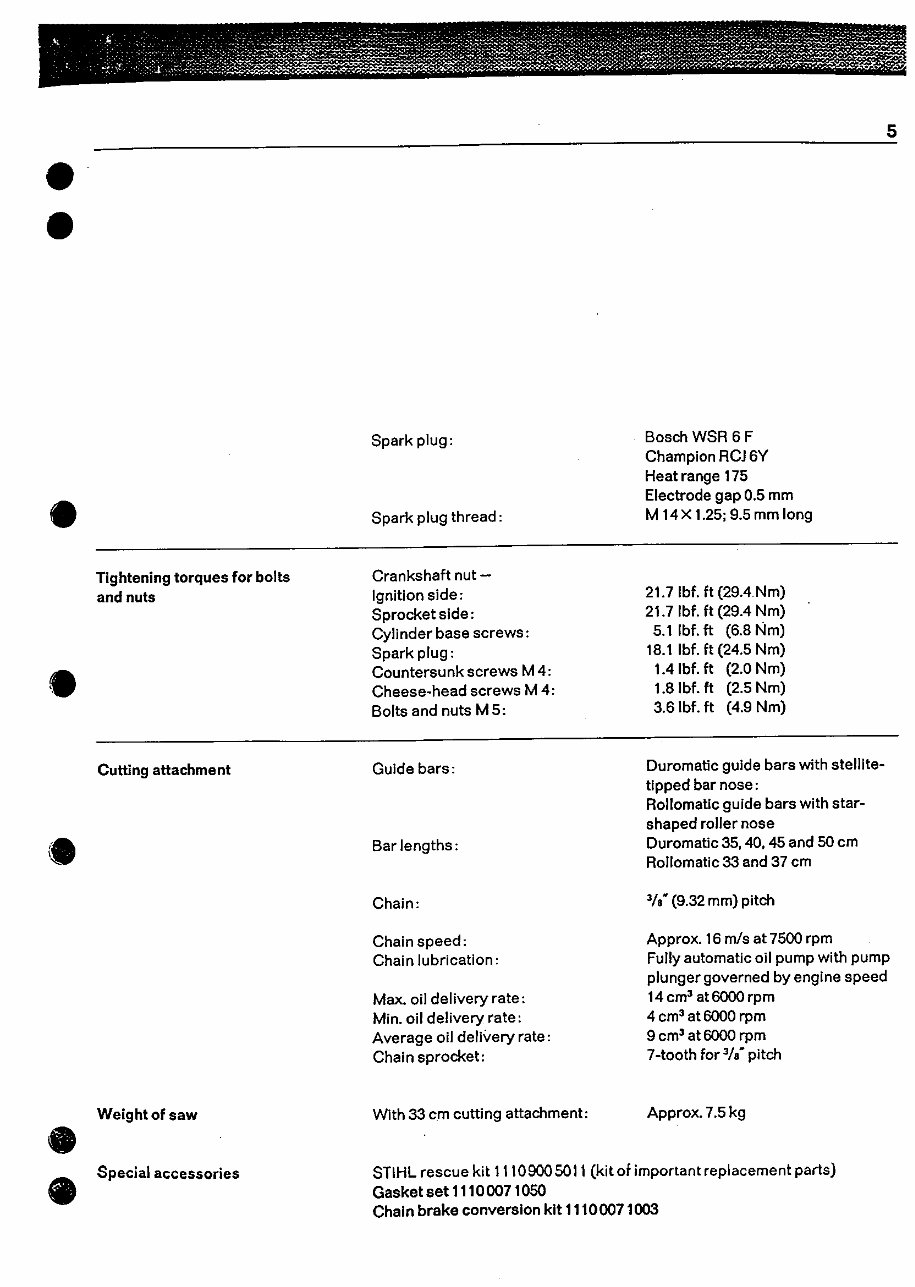 Stihl 041 (041AV) Chainsaw OEM Service & Repair Manual preview img 6