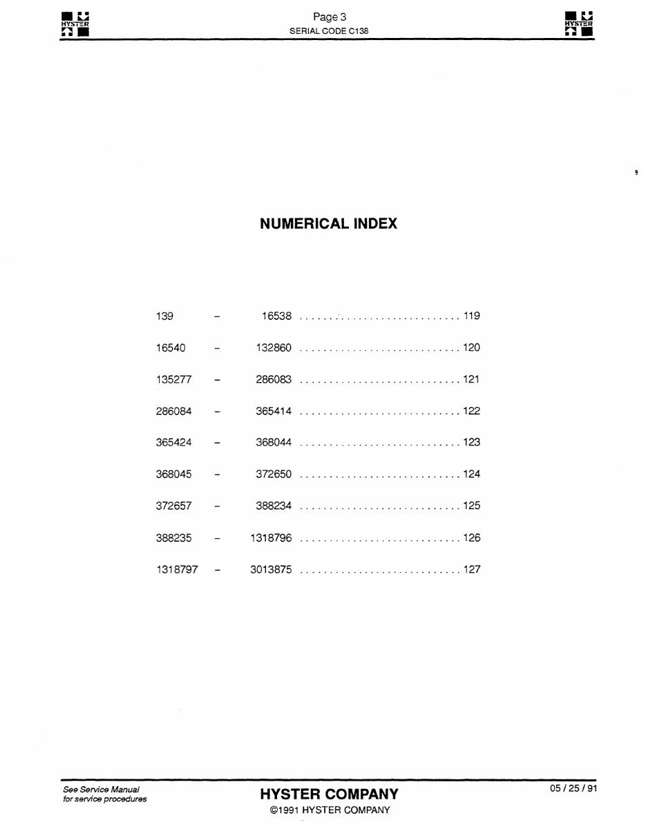 Hyster Electric Forklift C138 (N40EA, N45EA, N50EA, N40ER, N45ER) Parts Manual preview img 4
