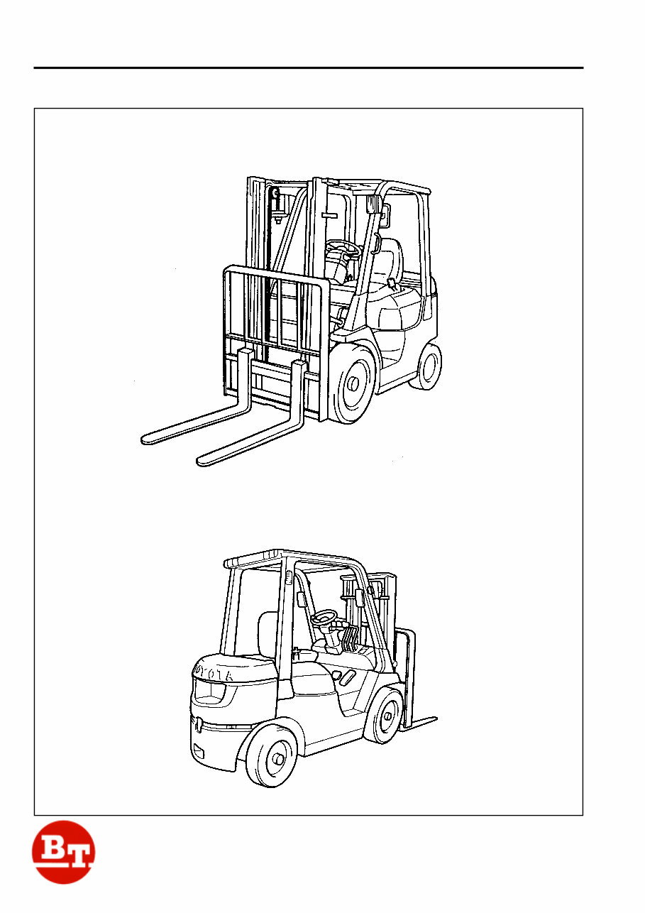 Toyota (BT) Diesel Forklift Truck 7FDF15, 7FDF18, 7FDF20, 7FDF25, 7FDF30, 7FDJ35 Workshop Service Manual preview img 3