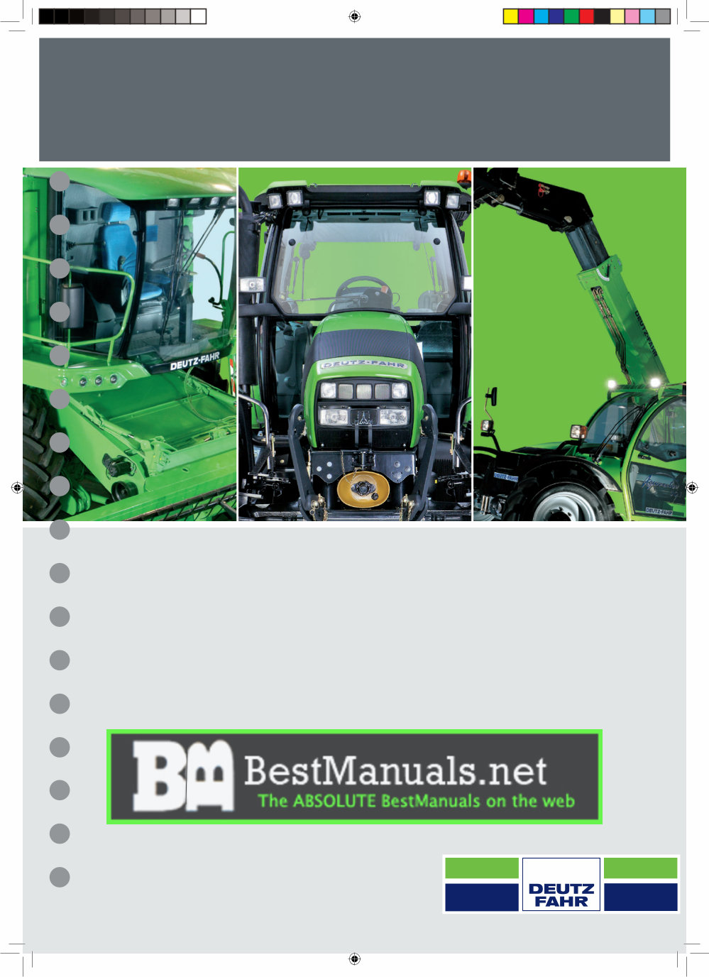 Deutz Fahr Agrofarm 410 / 420 / 430 Tractor Service & Repair Manual preview img 1