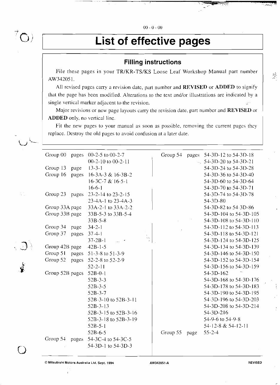 1991-1996 Mitsubishi Magna Verada TR TS KR KS Service & Repair Manual preview img 4