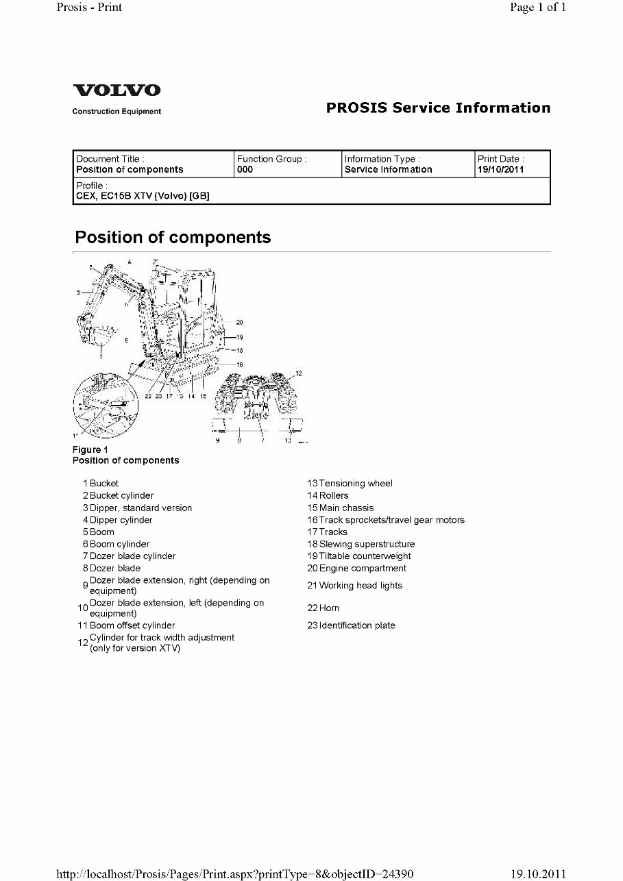 Volvo EC15B XTV Compact Excavator Service Repair Shop Manual preview img 1