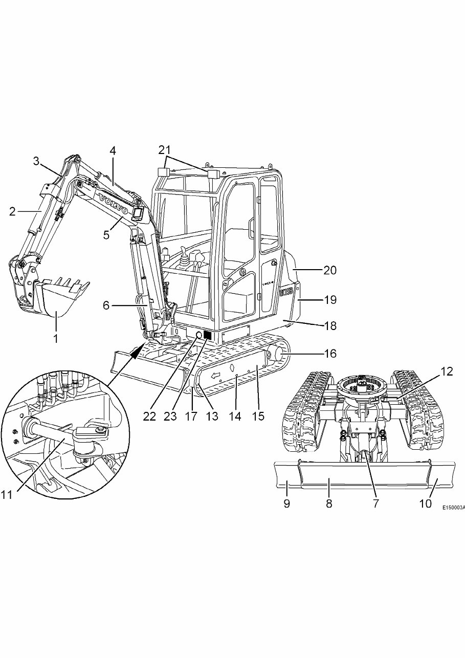 Volvo EC15B XTV Compact Excavator Service Repair Shop Manual preview img 2