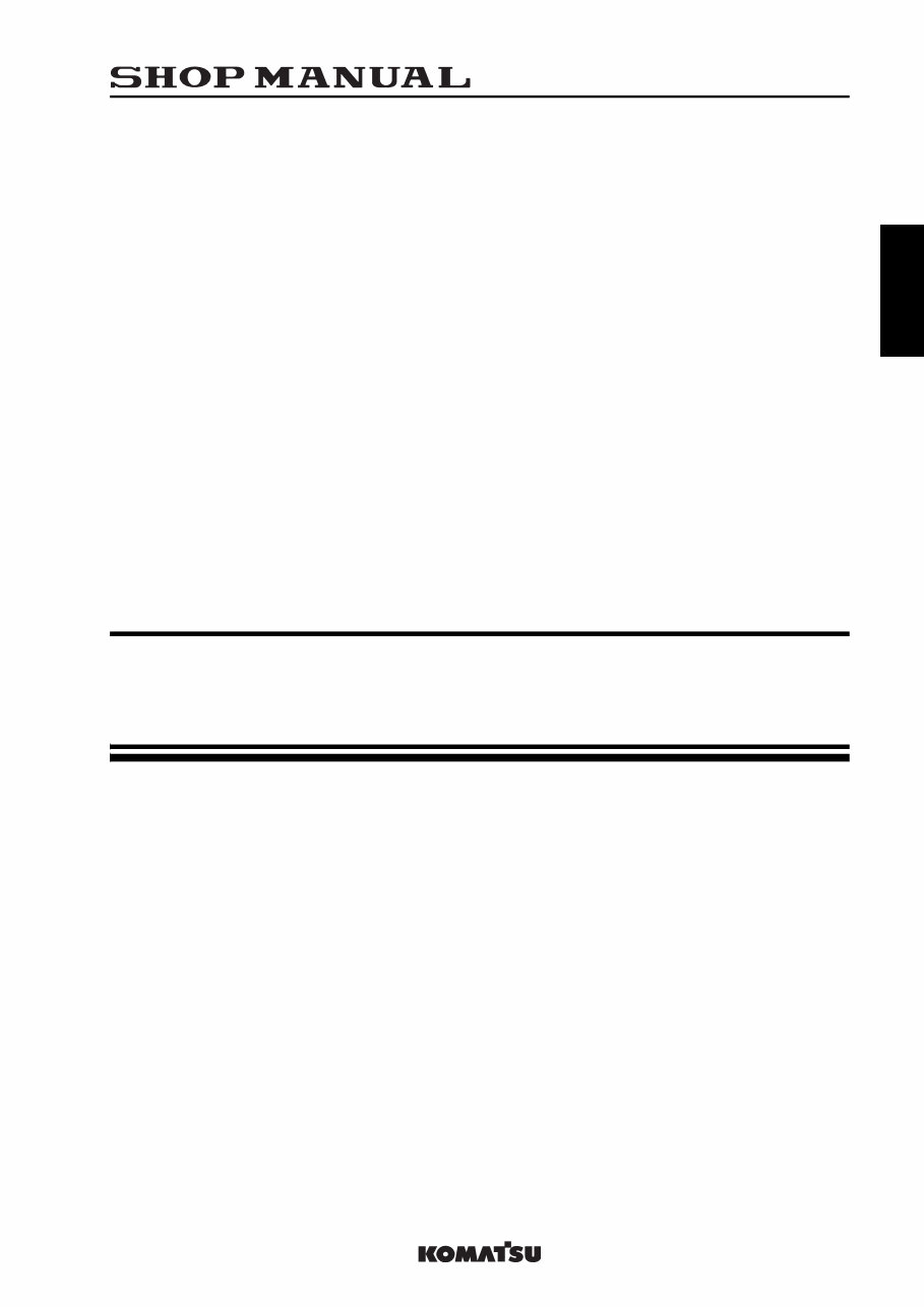 Komatsu WA250-6, WA250PZ-6 Wheel Loader Service Repair Manual - 75001 and up preview img 3